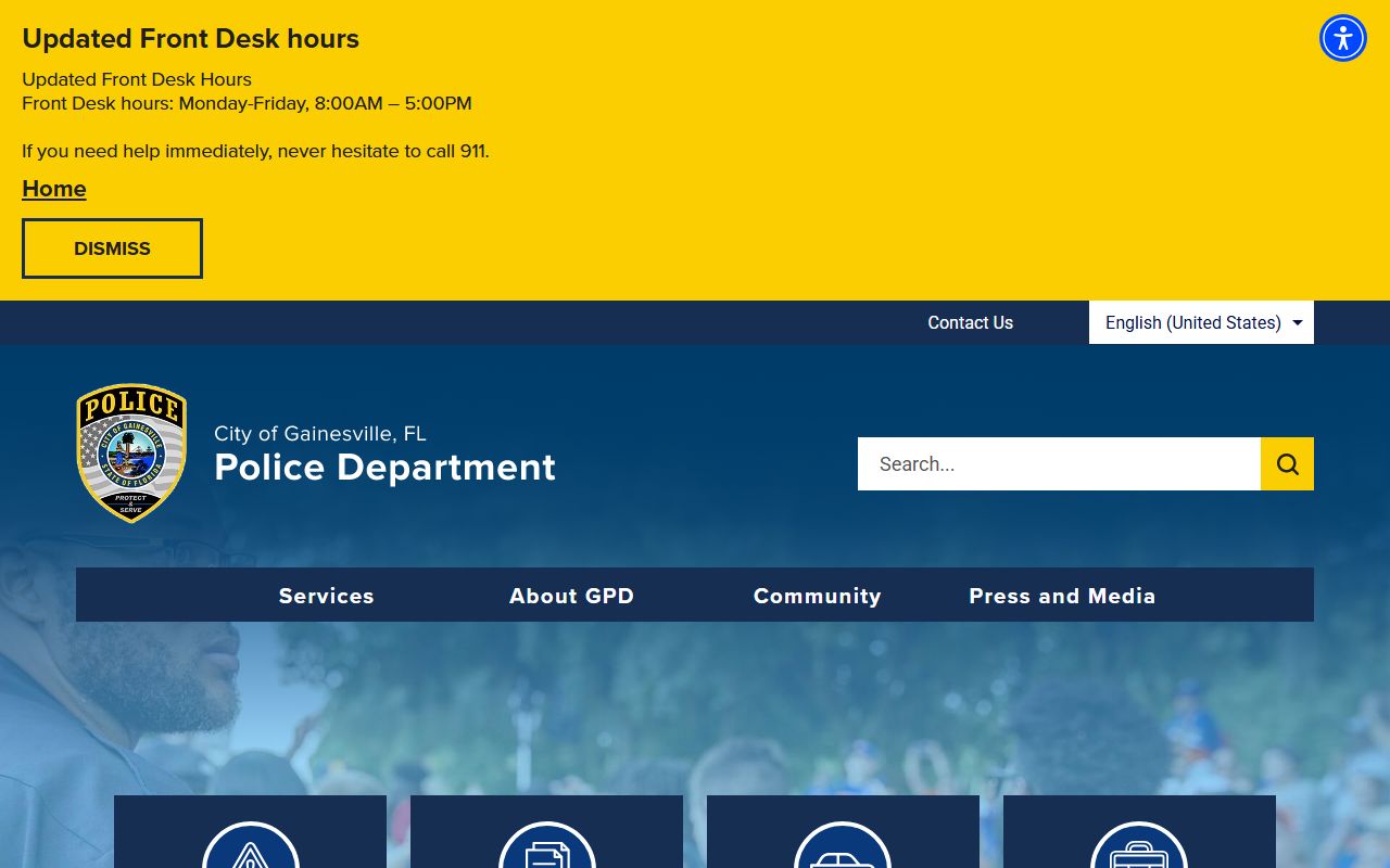 Gainesville Police Department official website for booking and arrest information