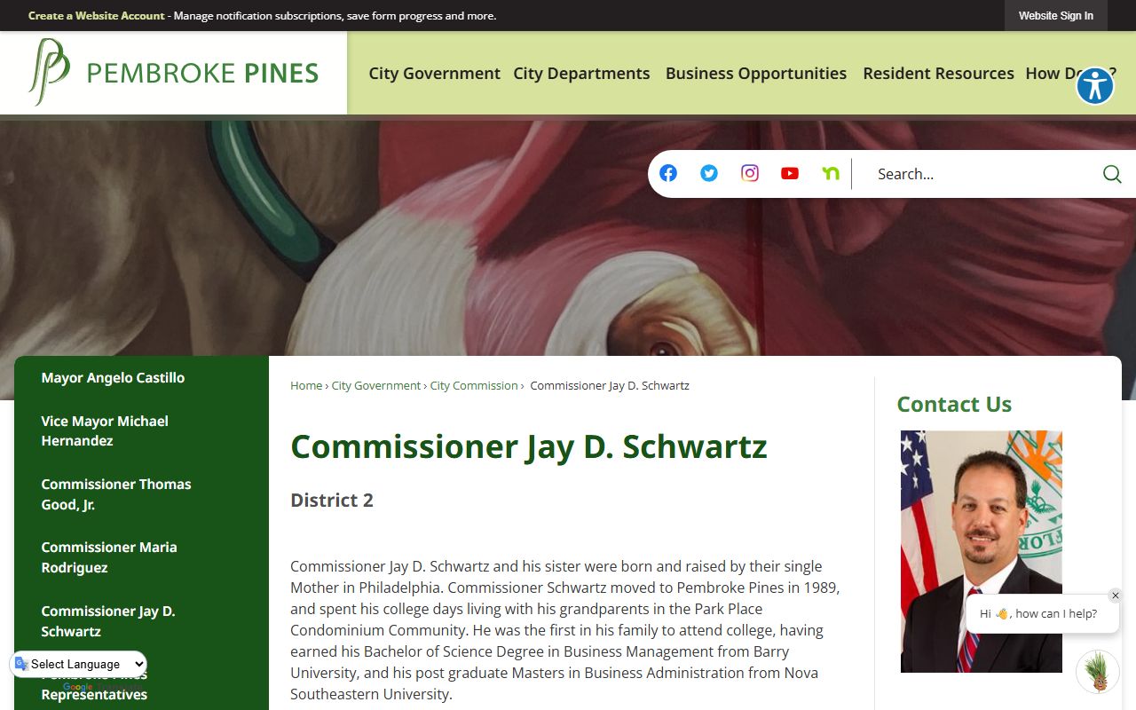 Pembroke Pines Police Department website for 24 hour booking information