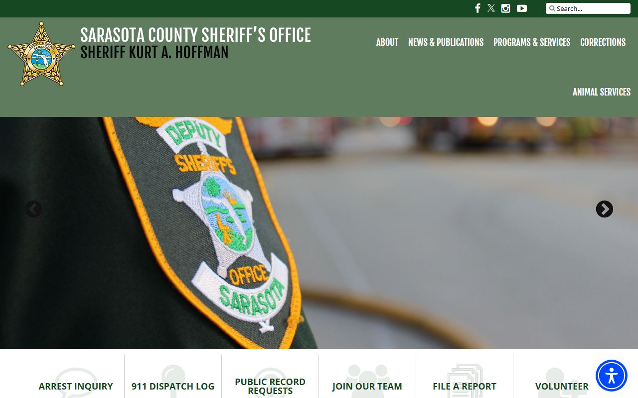 Sarasota County Sheriff's Office website